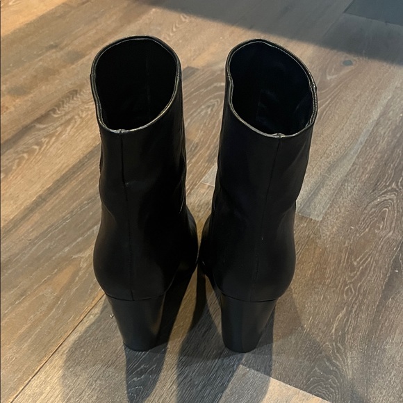 Marc Fisher Black Heeled Boots - Picture 3 of 4